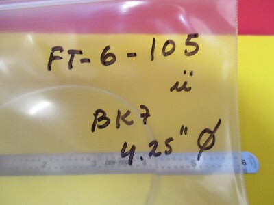 Optical BK7 Glass [coating stained] 4.25" Dia