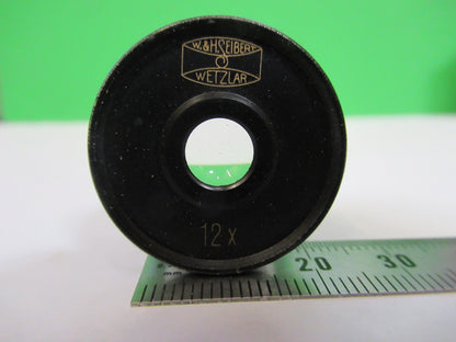 SEIBERT WETZLAR 12X GERMANY EYEPIECE LENS MICROSCOPE PART AS PICTURED U9-A-24