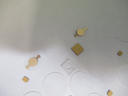 Lot Blanks Piezoelectric Quartz Crystal X-y-cut Gold Coated Piezo Sensor