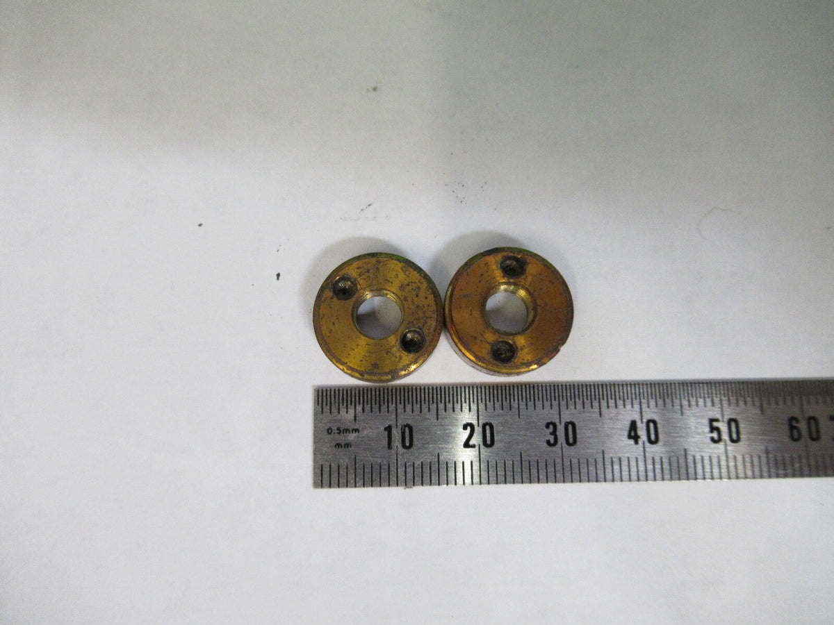 ANTIQUE BAUSCH LOMB BRASS SPANNER NUTS MICROSCOPE AS PICTURED X6-A-61