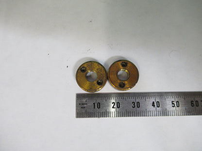 ANTIQUE BAUSCH LOMB BRASS SPANNER NUTS MICROSCOPE AS PICTURED X6-A-61
