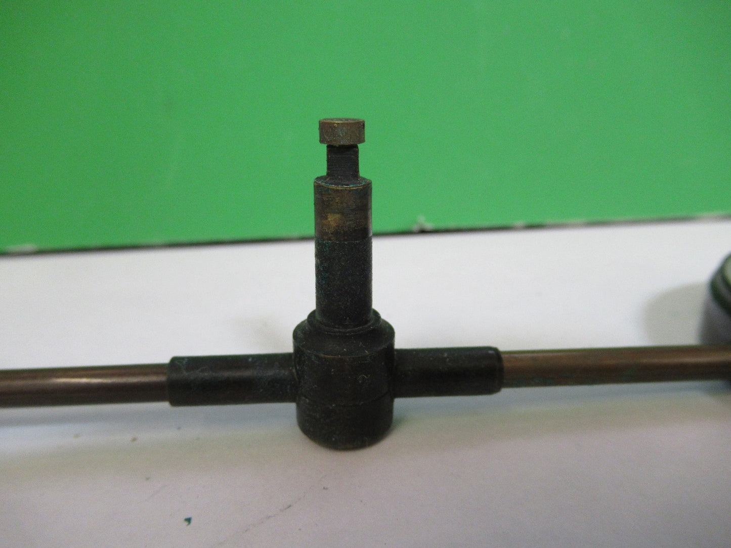 ANTIQUE BRASS MAGNIFIER LOUPE LENS COLLINS LONDON UK MICROSCOPE PART X3-B-16