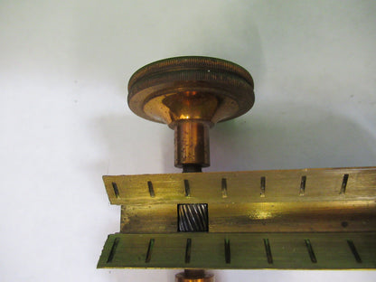 ANTIQUE SPENCER BRASS GROSS ADJUST STAGE MICROSCOPE PART AS PICTURED X6-A-60