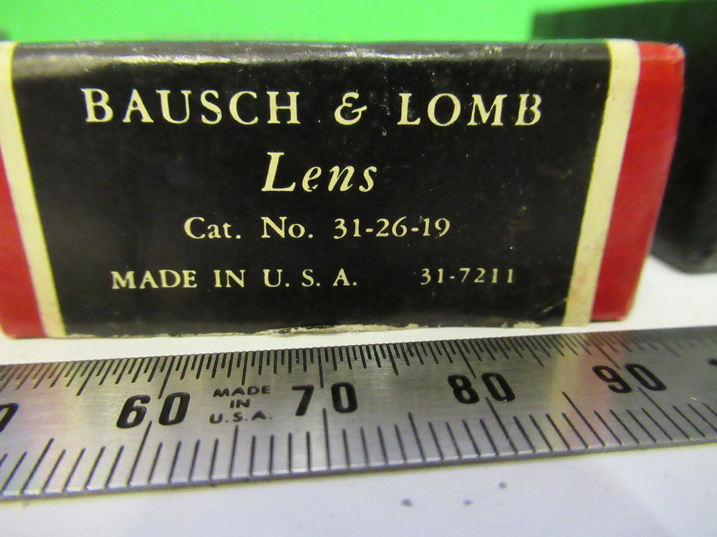 BAUSCH LOMB STEREO 2X LENS  31-26-19 MICROSCOPE PART OPTICS AS PICTURED S1-B-62