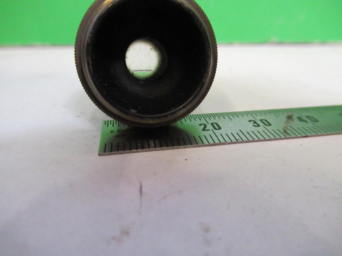 OBJECTIVE ANTIQUE BAUSCH LOMB 10X OPTICS MICROSCOPE PART AS PICTURED X2-A-94