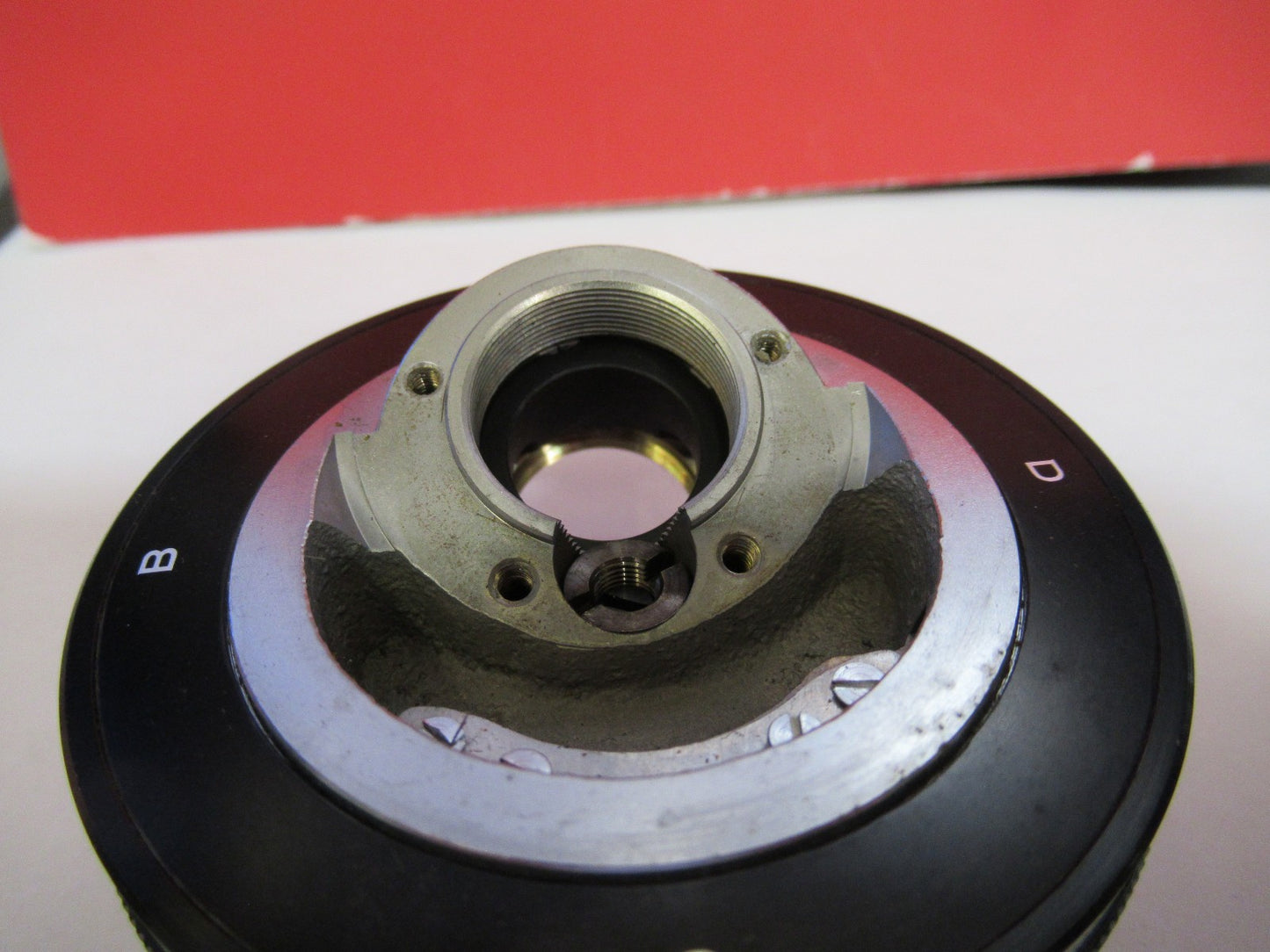 OLYMPUS JAPAN NOSEPIECE MICROSCOPE PART AS PICTURED T8-B-13