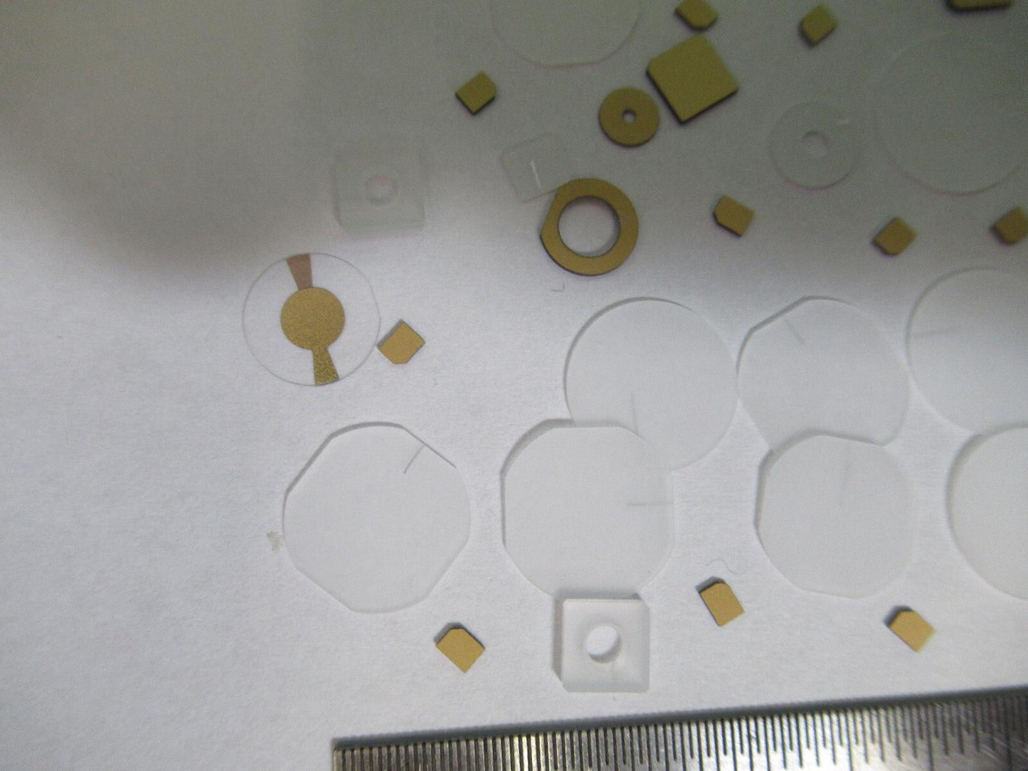 Lot Blanks Piezoelectric Quartz Crystal X-y-cut Gold Coated Piezo Sensor