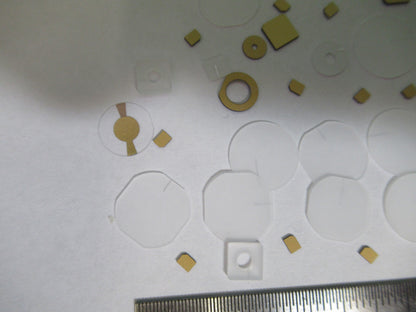 Lot Blanks Piezoelectric Quartz Crystal X-y-cut Gold Coated Piezo Sensor