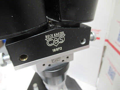 BECK KASSEL VINTAGE GERMANY CBS STEREO OPTICS MICROSCOPE AS PICTURED LOB