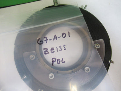 ZEISS POL ROTABLE LARGE STAGE TABLE POLARIZATION MICROSCOPE PART AS PIC G7-A-01