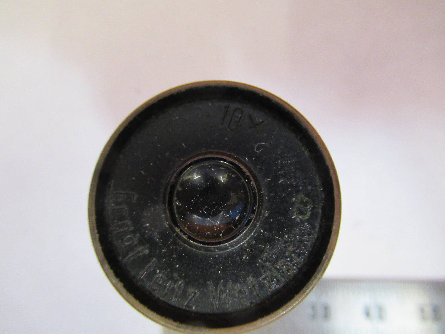 ANTIQUE ERNST LEITZ 10X EYEPIECE OCULAR MICROSCOPE PART AS PICTURED Y1-A-74