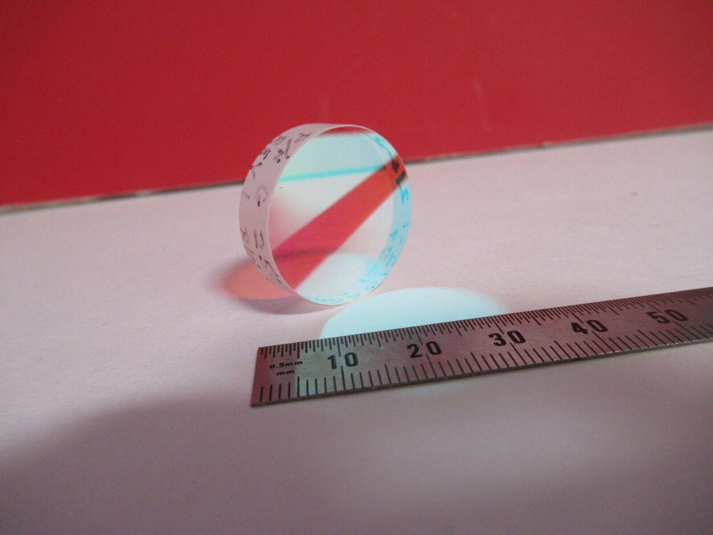 OPTICAL FLAT COATED FUSED SILICA 532nm HP LASER OPTICS AS PICTURED Q2-27