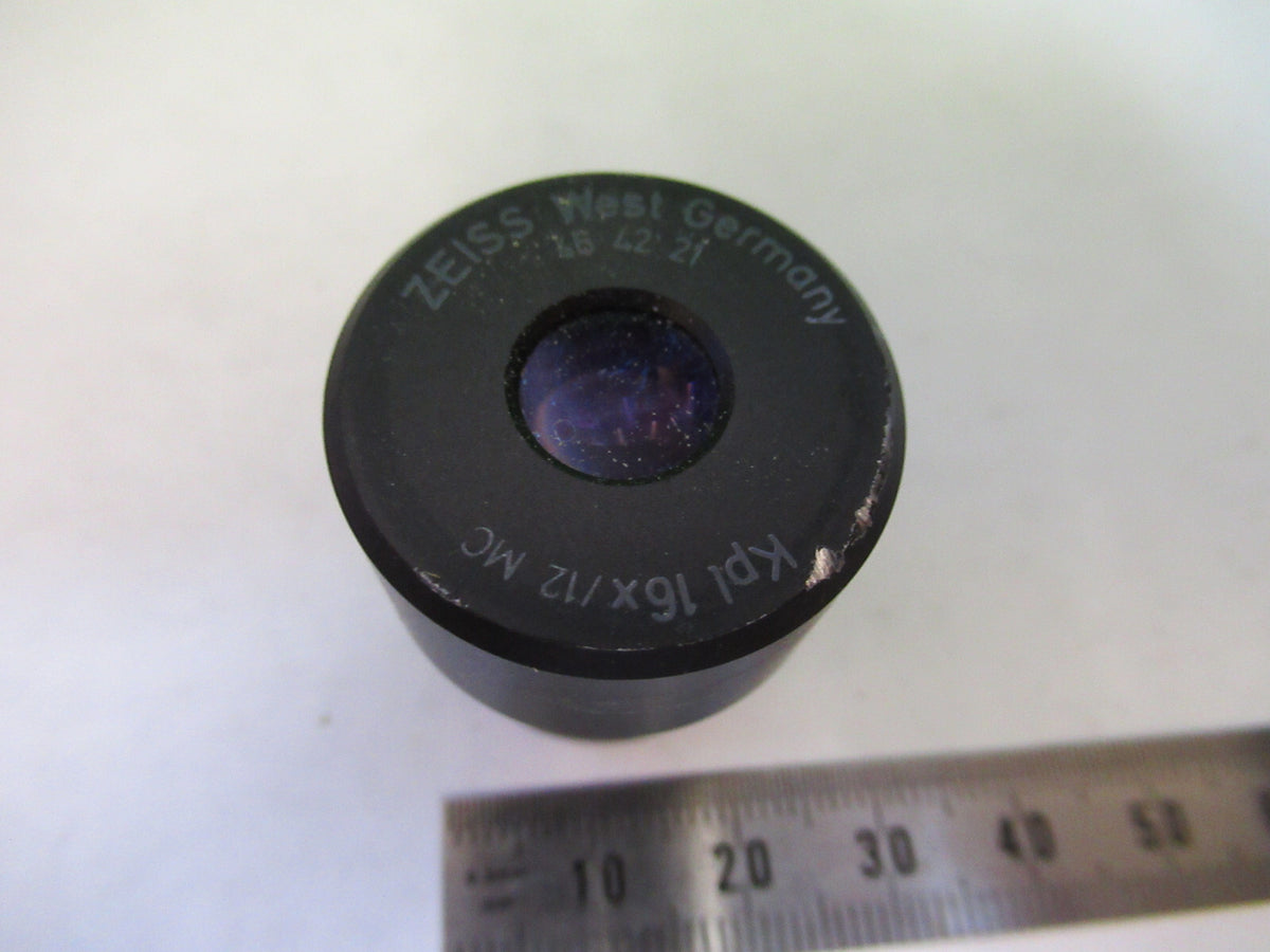 ZEISS KPL 16X 12 MC EYEPIECE OPTICS 464221 MICROSCOPE PART AS PICTURED S7-A-45