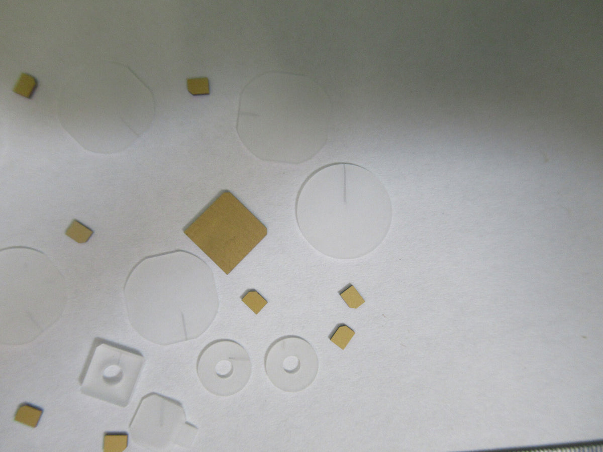 Lot Blanks Piezoelectric Quartz Crystal X-y-cut Gold Coated Piezo Sensor