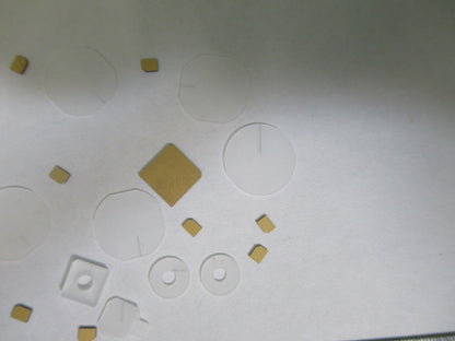 Lot Blanks Piezoelectric Quartz Crystal X-y-cut Gold Coated Piezo Sensor