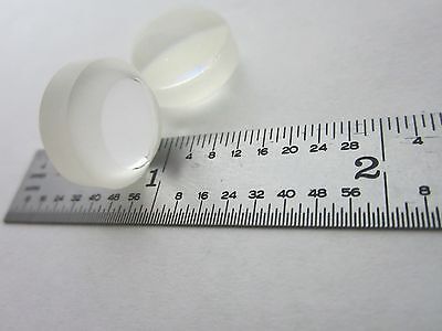 LOT 2 EA OPTICAL CONVEX CONCAVE LENSES LASER OPTICS AS IS BIN#L1-19