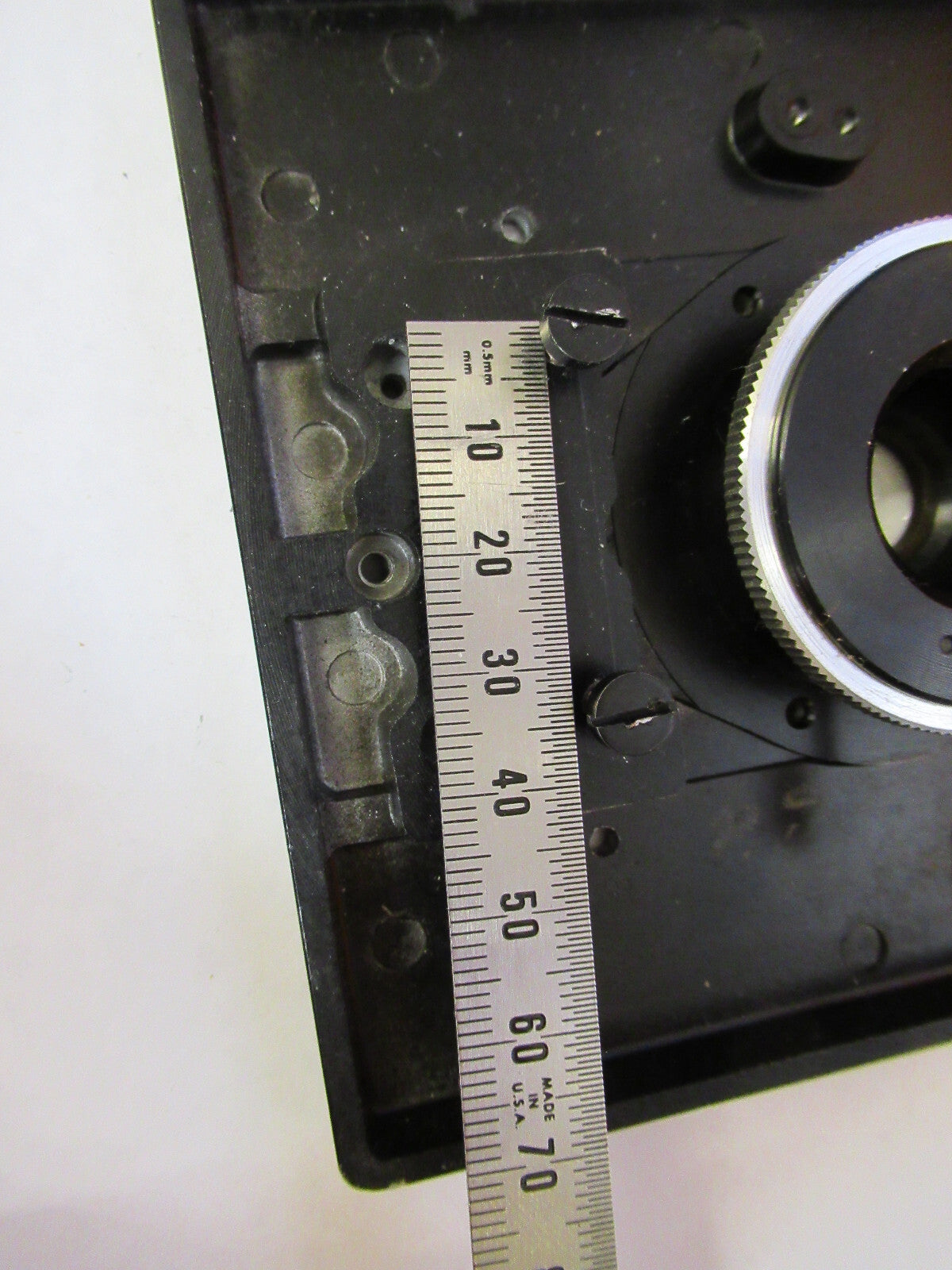 UNITRON STAGE + IRIS TABLE MICROMETER MICROSCOPE PART AS PICTURED Y1-A-55
