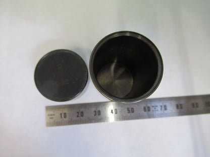 CARL ZEISS GERMANY EMPTY BRASS OBJECTIVE 8 CANISTER MICROSCOPE PART  B7-B-18
