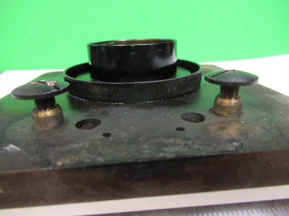 BAUSCH LOMB  STAGE TABLE ANTIQUE MICROSCOPE PART OPTICS AS PICTURED &F3-B-63