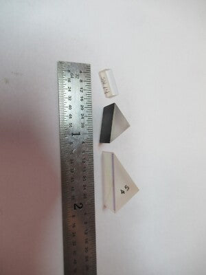 Lot 3 Ea Mini Prisms Optical Glass Mil Spec Laser Optics