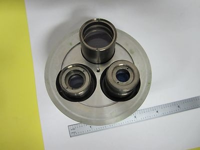 MICROSCOPE PART WYKO OBJECTIVE TURRET INTERFEROMETER OPTICS AS IS BIN#H6-22