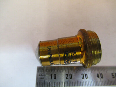 ANTIQUE BRASS SPENCER OBJECTIVE 10X LENS MICROSCOPE PART AS PICTURED &8Y-A-127