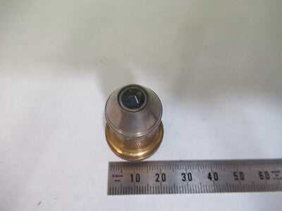 Antique Brass Reichert Austria Objective Microscope Part