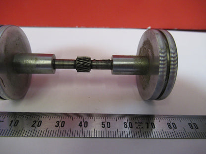 ANTIQUE BAUSCH LOMB SET OF KNOBS MICROSCOPE PART AS PICTURED S3-B-39