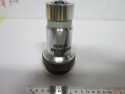 MIKROSKOP-OBJEKTIV VICKERS UK ENGLAND 10X METALLOGRAPH OPTICS BIN#G5-24