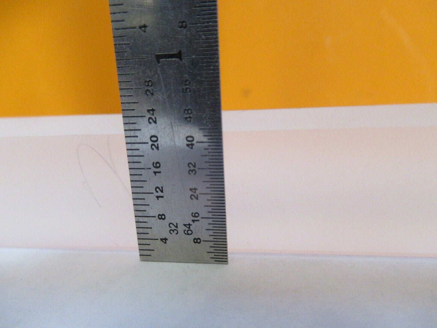 OPTICAL LONG BI CONVEX BAR GLASS LENS RARE LASER OPTICS AS PICTURED &27-A-55