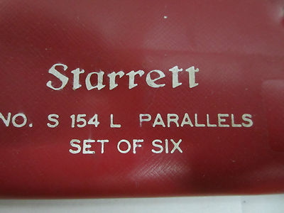 STARRETT BROWN SHARPE 154 L PARALLELS SET AS IS METROLOGY INSPECTION BIN#25
