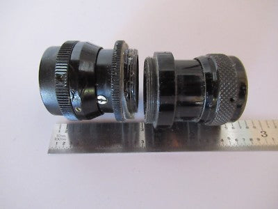 Lot 2 Ea Antique Rare Eyepieces Ocular Microscope Part Optics