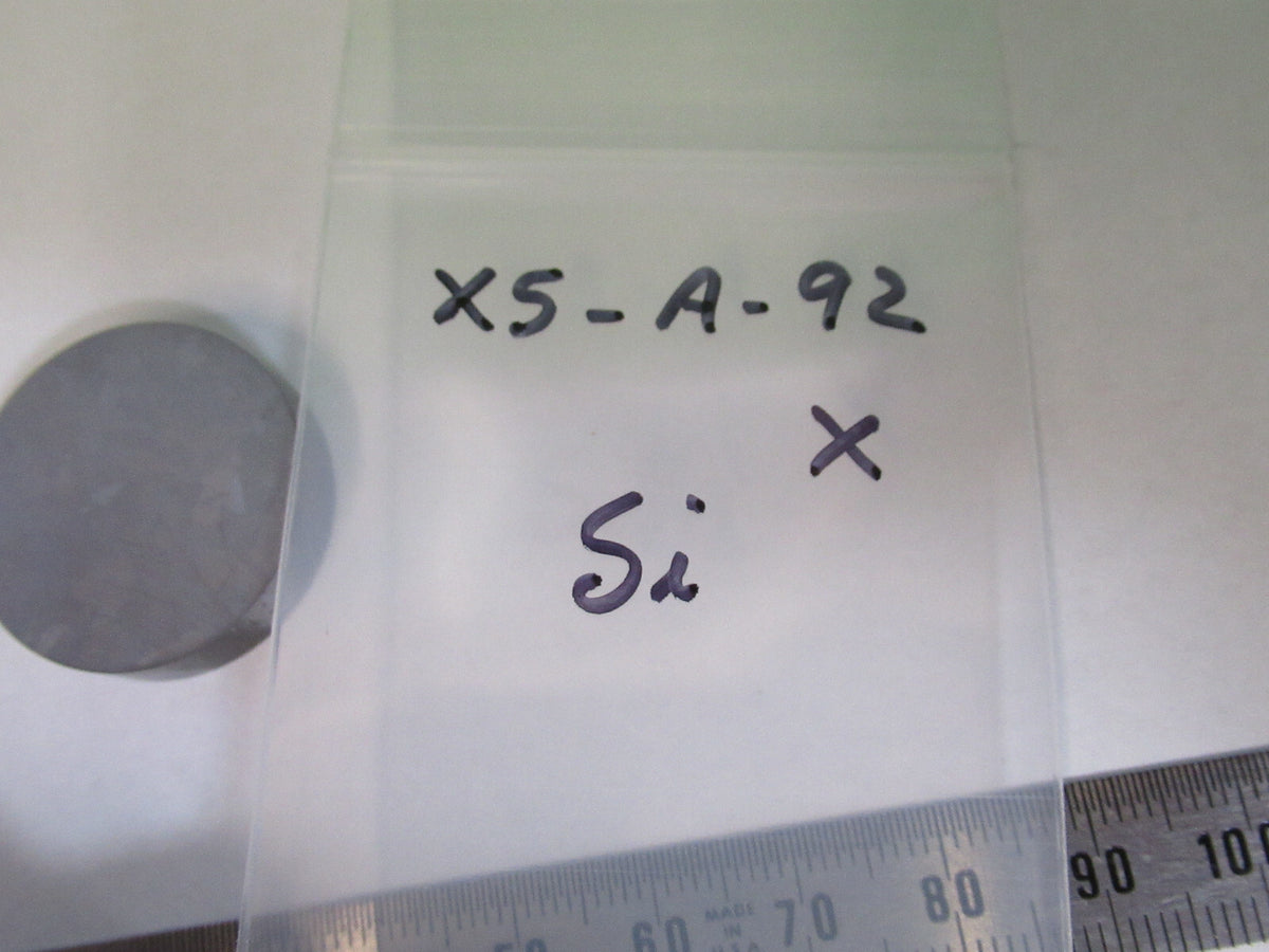 OPTICAL FLAT SILICON METAL SINGLE CRYSTAL IR LASER OPTICS AS PICTURED X5-A-92