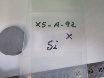 OPTICAL FLAT SILICON METAL SINGLE CRYSTAL IR LASER OPTICS AS PICTURED X5-A-92
