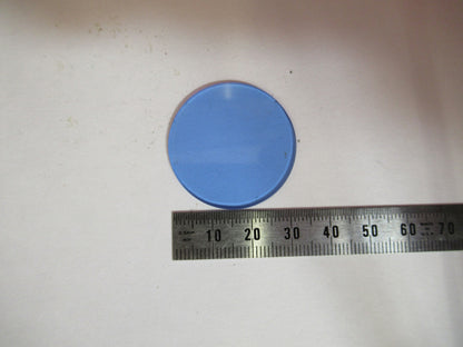 Optical Glass Bausch & Lomb Blue Filter Microscope Part Optics