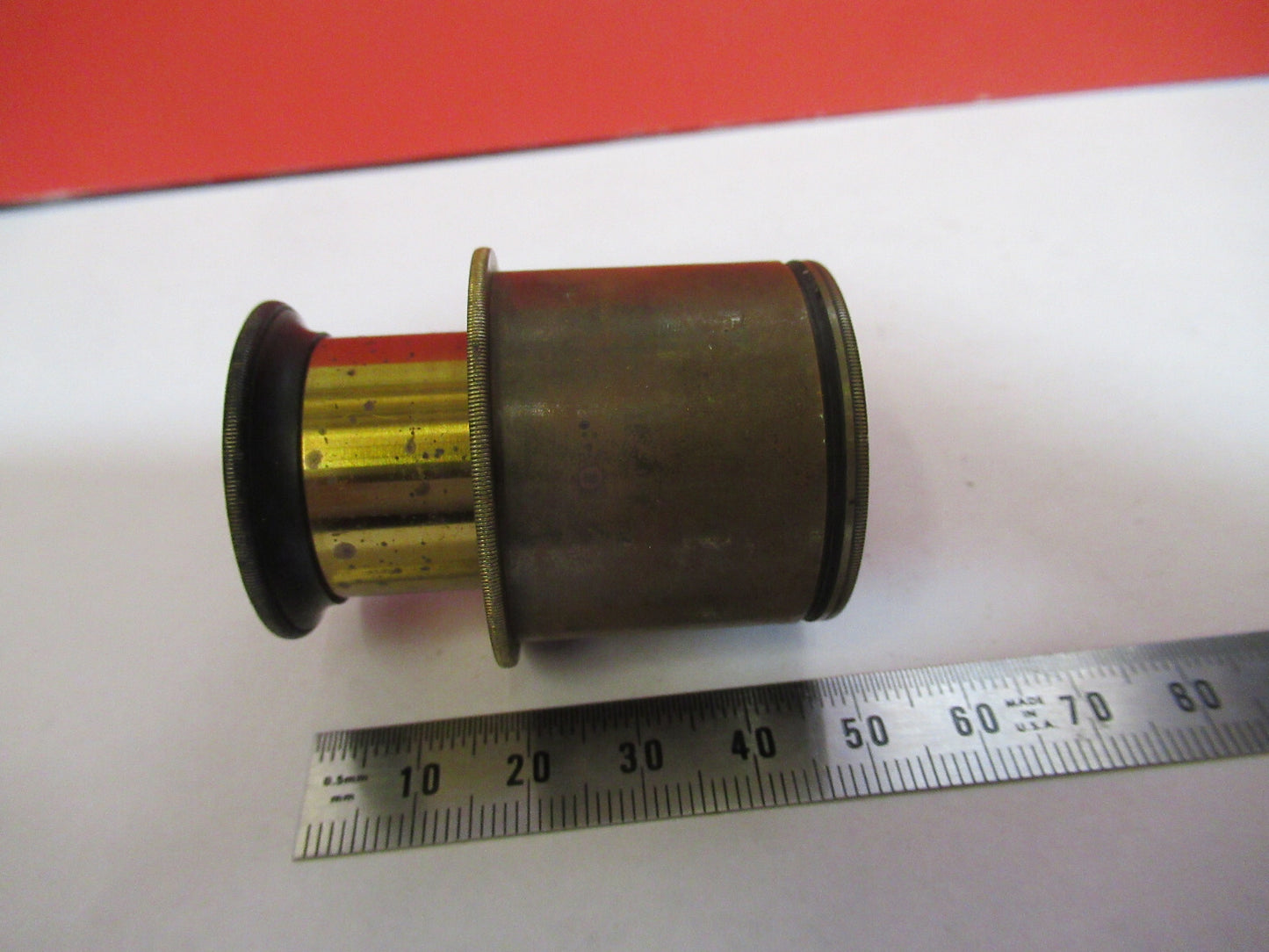 Antique Brass Eyepiece Ocular Lens UK Microscope Part