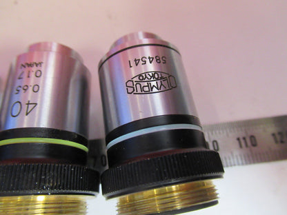 Lot Objectives Lenses Olympus Japan Optics Microscope Part