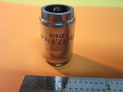 MIKROSKOPTEIL OBJEKTIV REICHERT AUSTRIA OPTICS PLAN EPI 12.5X BIN#9
