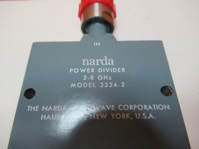 NARDA POWER DIVIDER 2-8 GHz 3324-2 EMI TEST RF MICROWAVE AS PICTURED &17-B-06