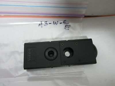 MICROSCOPE PART FILTER A STOP NIKON JAPAN OPTICS AS IS WITH PINHOLE BN#A3-W-E