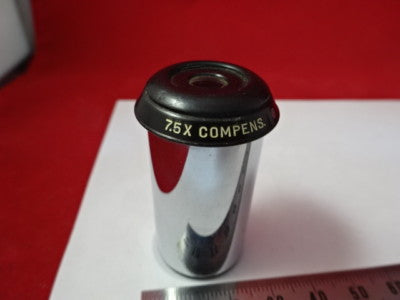 BAUSCH LOMB 7.5X COMPENS OCULAR EYEPIECE + GRID MICROSCOPE PART OPTICS &AM-A-26