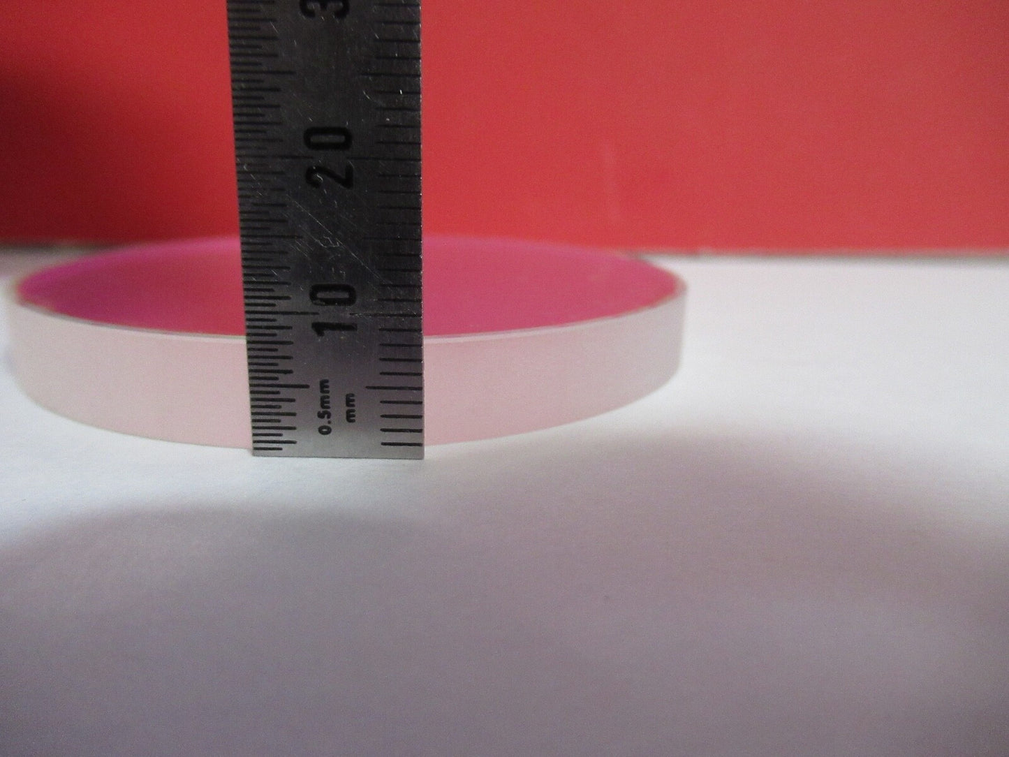 OPTICAL FLAT COATED FUSED SILICA PRO ZYGO LASER OPTICS AS PICTURED Q2-25