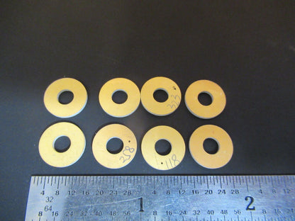 LOT BISMUTH TITANATE PIEZOELECTRIC BLANKS GOLD PLATED ULTRASONIC SENSOR FT1-A-87