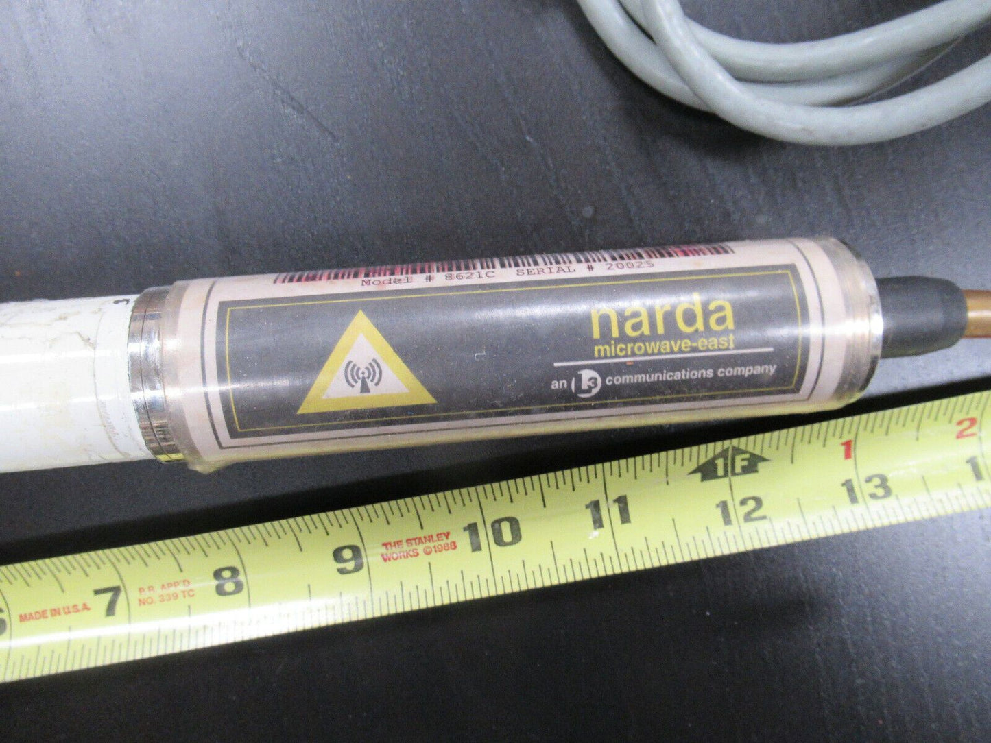 NARDA ISOTROPIC PROBE ANTENNA 0.3-26 GHz 8621C EMI TEST AS PICTURED #B3-B-53