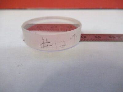 OPTICAL FLAT COATED LENS MIL SPEC OPTICS AS PICTURED &87-FT-61