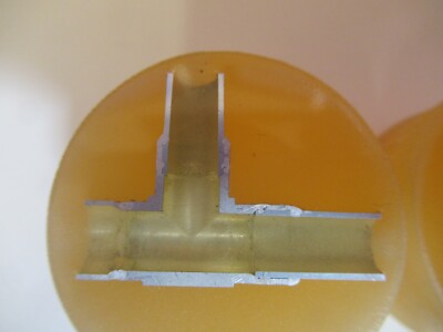Los 2 Stück METALLOGRAPHISCHES METALLQUERSCHNITTPROBE MIKROSKOPISCHE PROBE &amp;A7-A-17