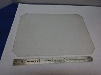MICROSCOPE PART OLYMPUS JAPAN GLASS STAGE 5"x7" OPTICS AS IS #83-07
