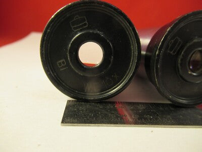 PAIR EYEPIECE TIYODA 10X MICROSCOPE PART OPTICS AS PICTURED &1E-B-26
