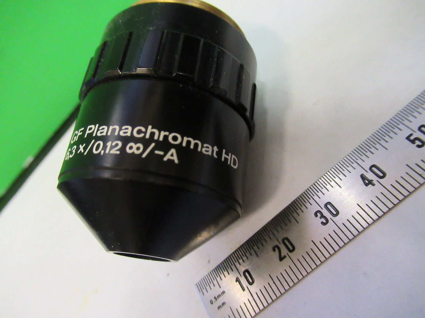 AUS JENA GERMANY INFINITY OBJECTIVE 6.3X PLANACHROMAT MICROSCOPE PART T2-A-16