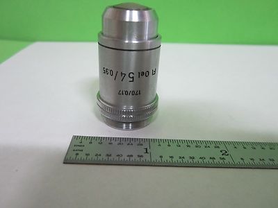 MICROSCOPE PART OBJECTIVE LEITZ GERMANY 54X OEL OPTICS AS IS BIN#N3-D-14